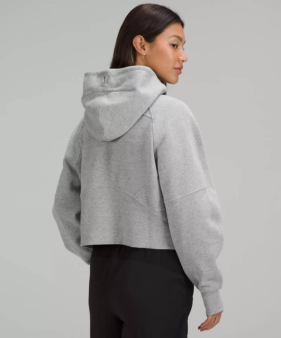 Scuba Oversized Half-Zip Hoodie - heathered core medium grey 3