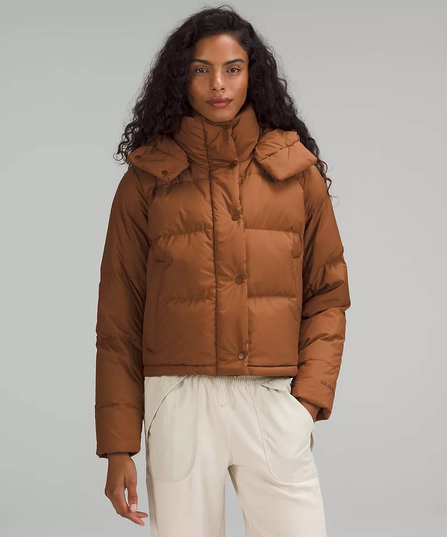 Wunder Puff Cropped Jacket - Roasted Brown