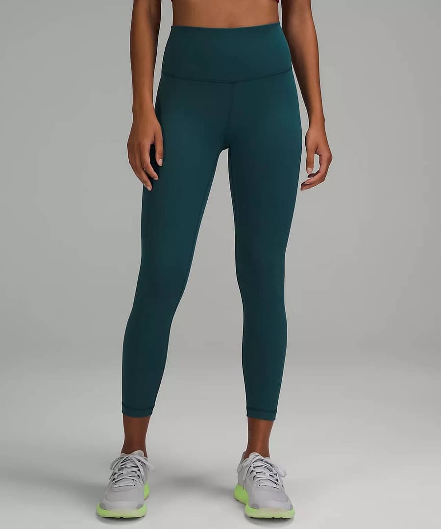 lululemon leggings - Wunder Train High-Rise Tight 25 - green jasper - lululemon green leggings