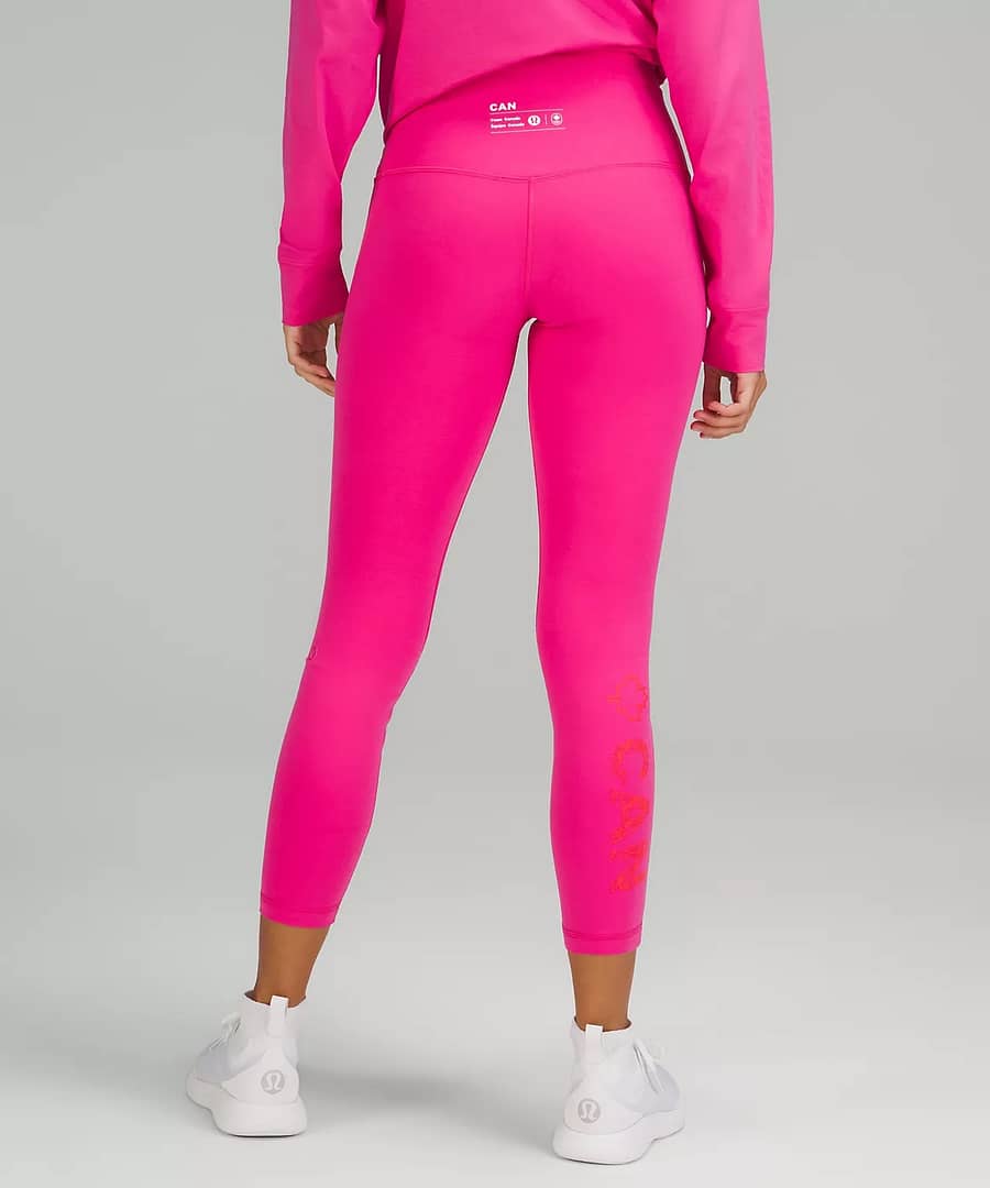 Team Canada lululemon Align™ High-Rise Lined Pant 25" - sonic pink - lululemon