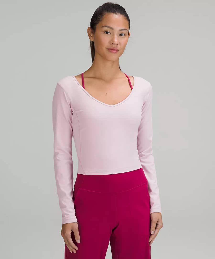 lululemon Align Long Sleeve Shirt - pink peony