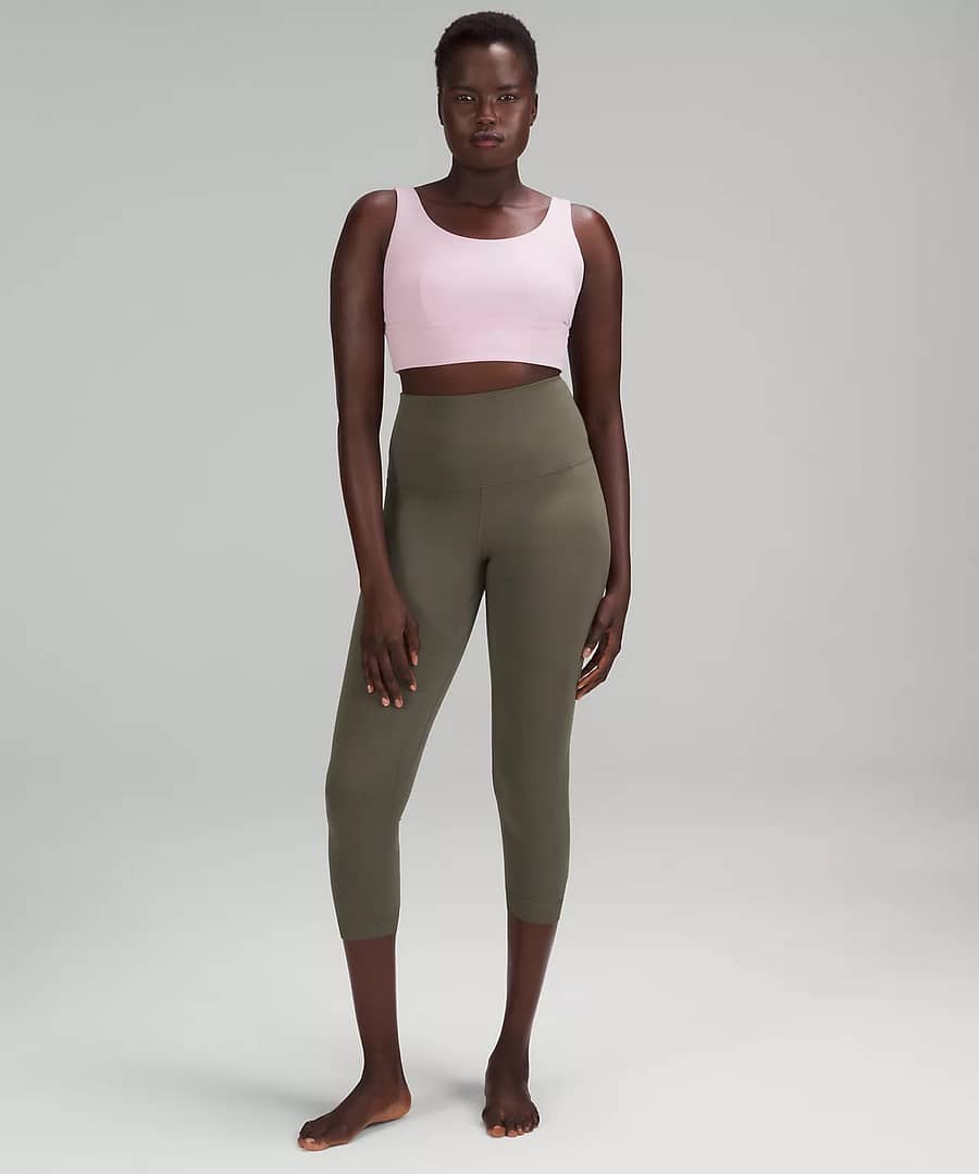 lululemon leggings army green - lululemon Align Super-High-Rise Crop 21"