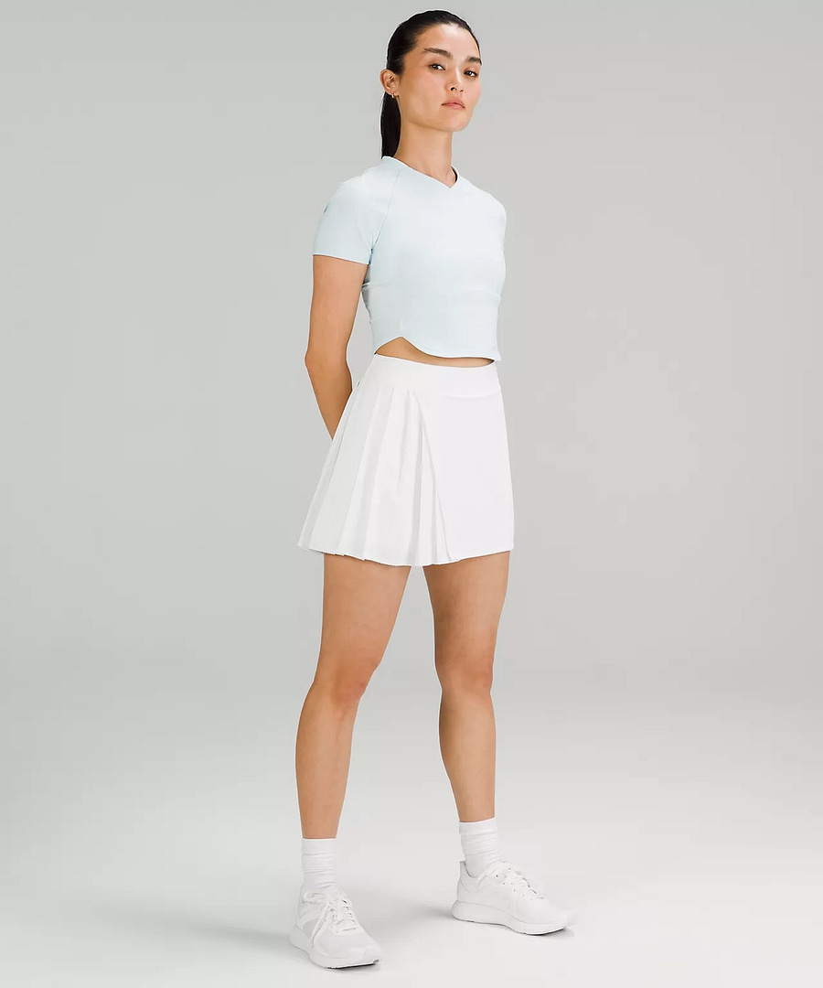 Asymmetrical Pleated Tennis Skirt 2