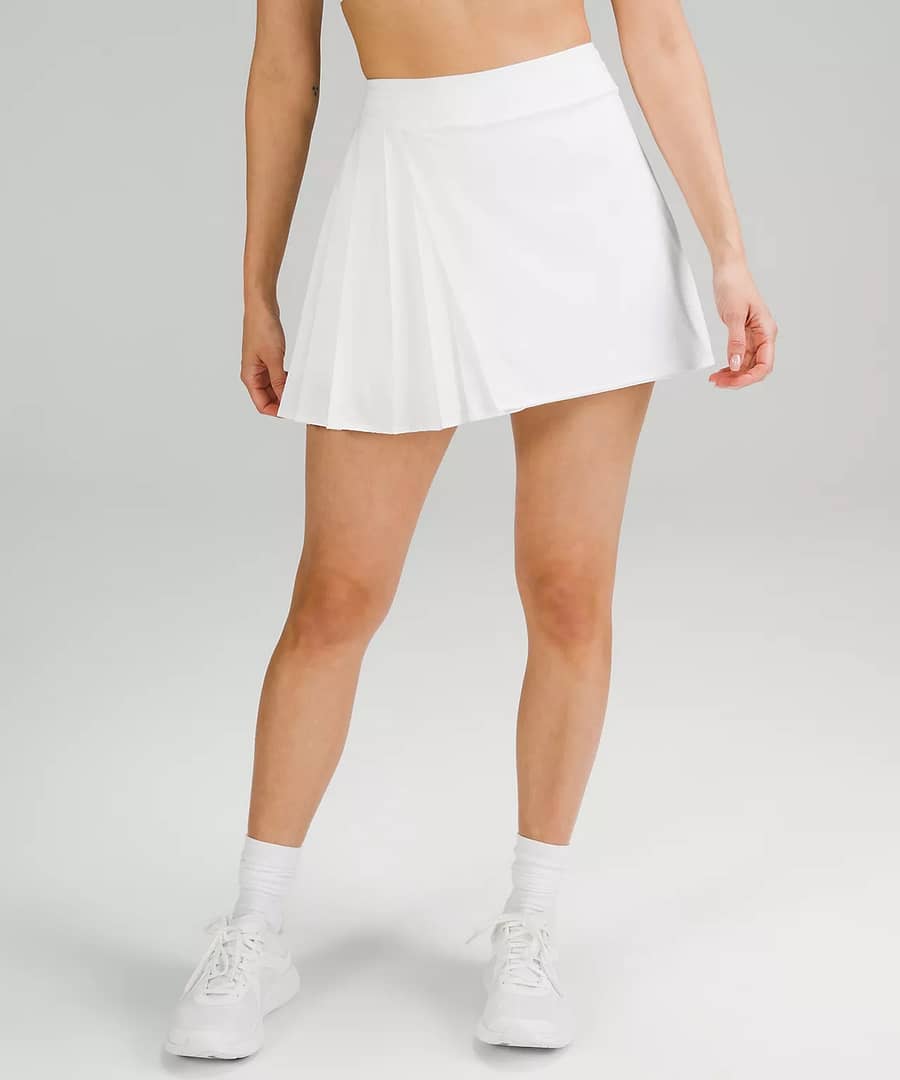 Asymmetrical Pleated Tennis Skirt