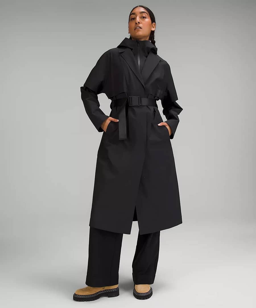 Belted Rain Trench Coat - lululemon rain jacket