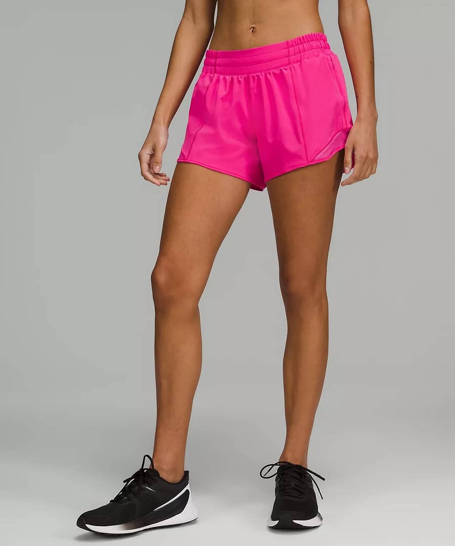 Hotty Hot Low-Rise Lined Short 4" - sonic pink