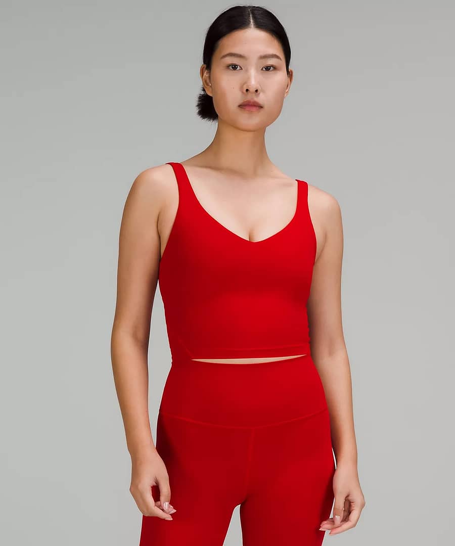 top of the lululemon Align Tank Top - sonic phase multi in red