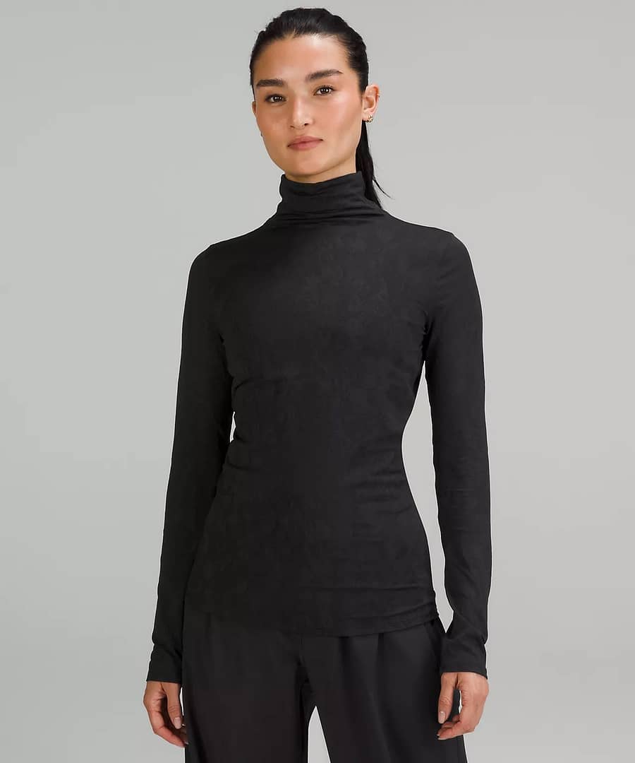 Slim-Fit Jacquard Turtleneck 3