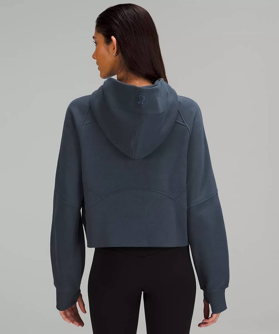 lululemon hoodie - lululemon scuba hoodie - Scuba Oversized Half-Zip Hoodie - velvet dust - iron blue