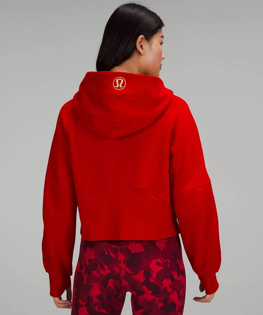 lululemon - New Year Scuba Oversized Half-Zip Hoodie - dark red