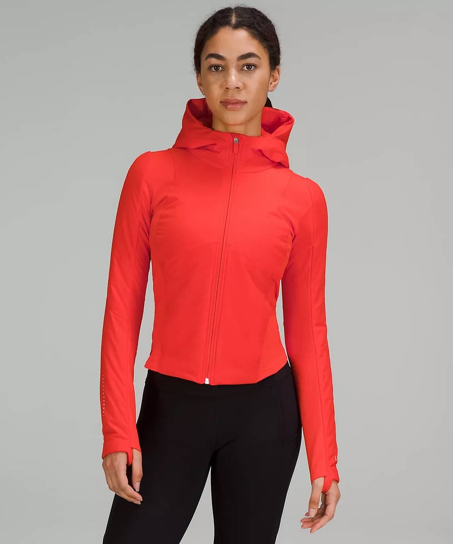 Push Your Pace Jacket - solar orange - lululemon for Scuba Oversized Half-Zip Hoodie