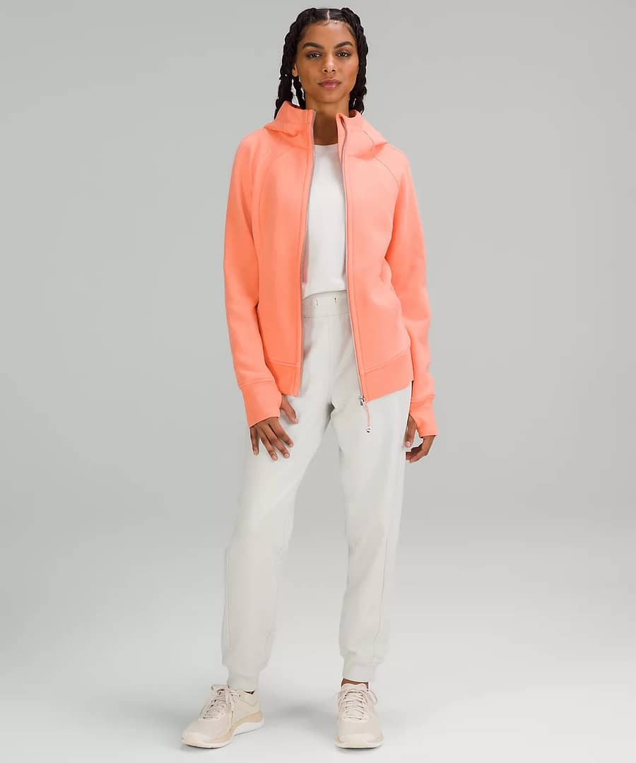 Scuba Full-Zip Hoodie - sunny coral
