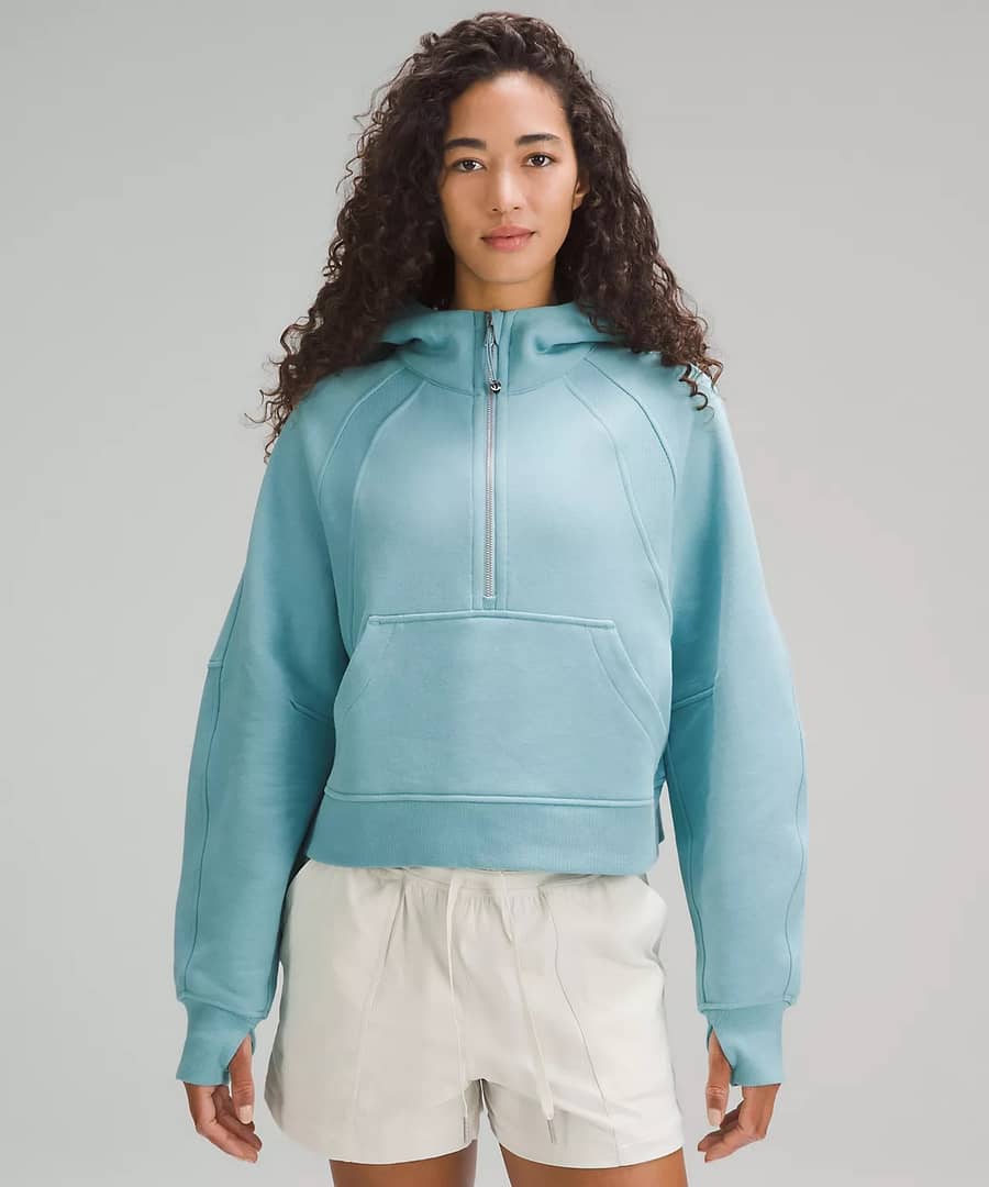 lululemon - Scuba Oversized Half-Zip Hoodie - tidal teal