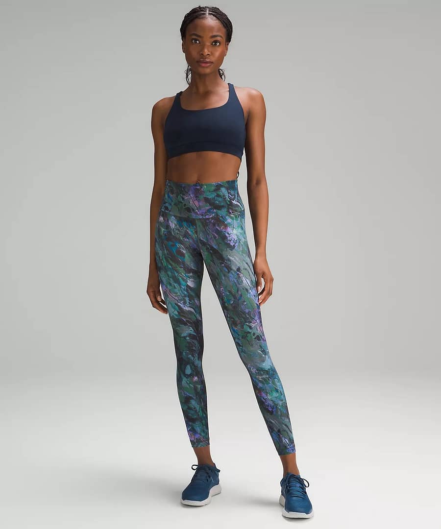 lululemon wunder train high-rise tight - Molten Flash Green Multi