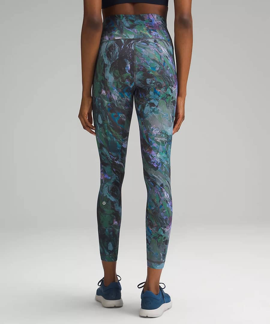 lululemon wunder train high-rise tight - Molten Flash Green Multi