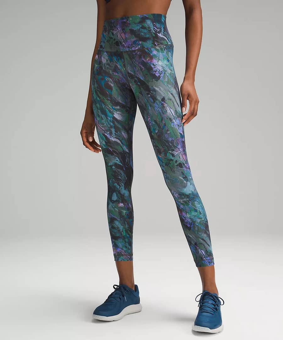 lululemon wunder train high-rise tight - Molten Flash Green Multi