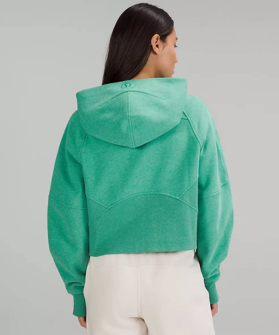 scuba oversized half-zip hoodie heathered maldives green