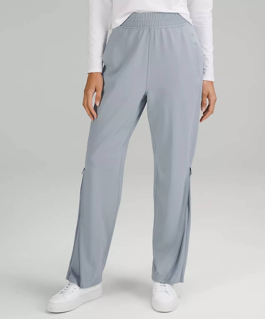 Everlux High-Rise Zip-Leg Track Pants Full Length