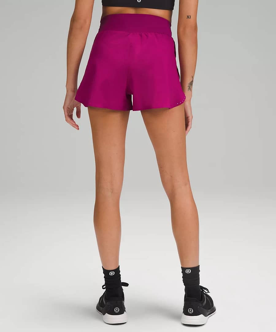 Fast and Free Reflective High-Rise Classic-Fit Short 3 magenta purple 3