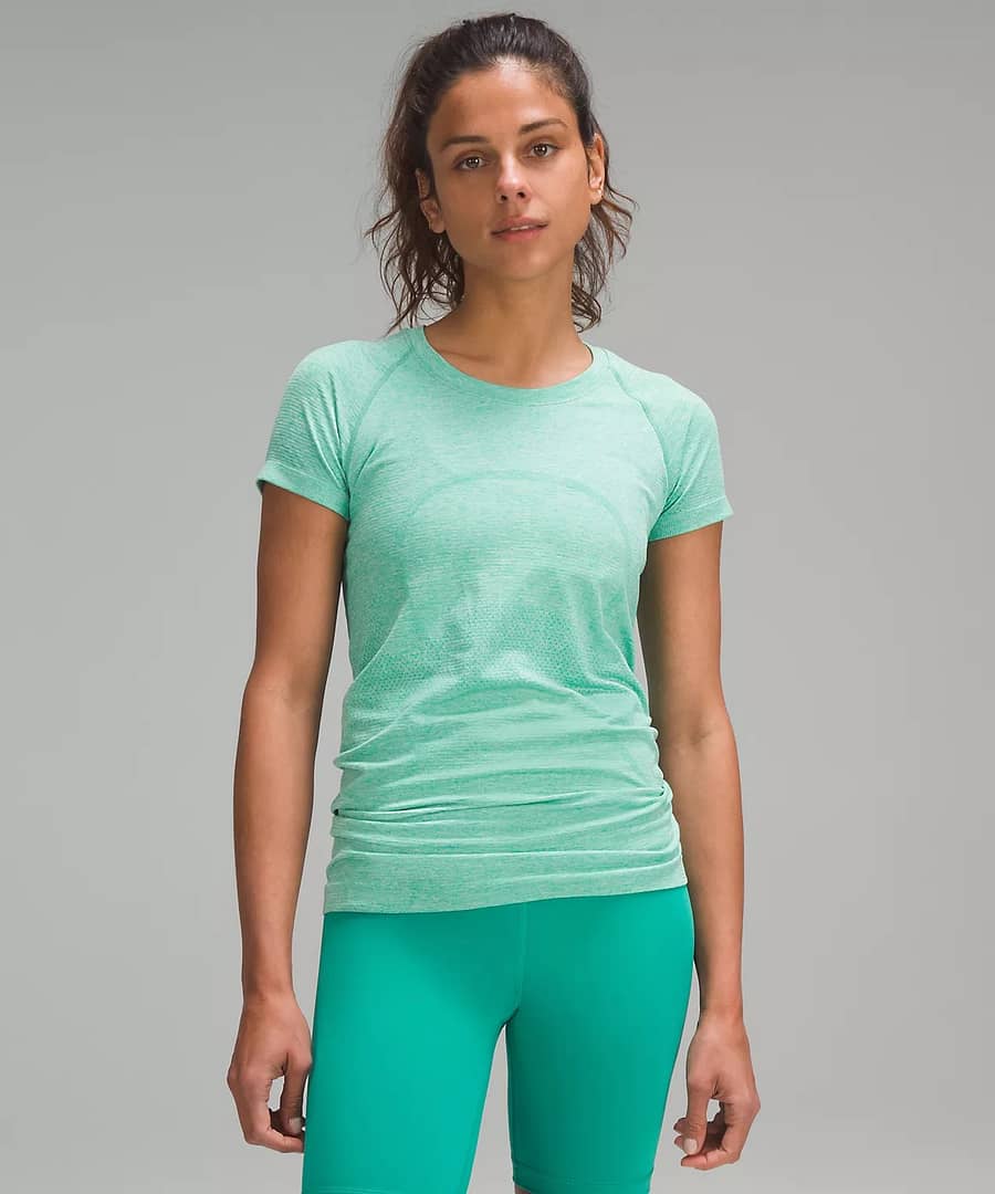 Swiftly Tech Short-Sleeve Shirt 2.0 - maldives green - mint moment