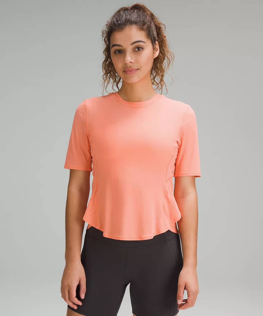 UV Protection Fold-Over Running T-Shirt