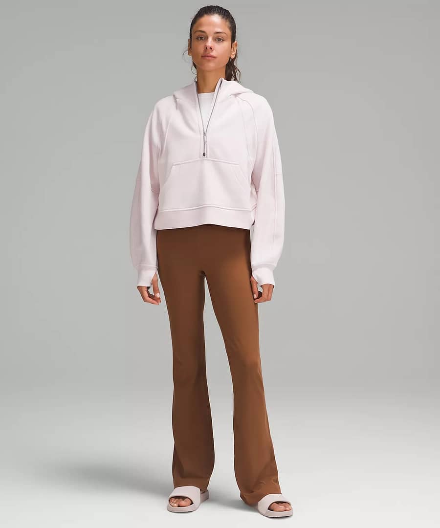 Scuba Oversized Half-Zip Hoodie Flush Pink Strawberrry milkshake 2