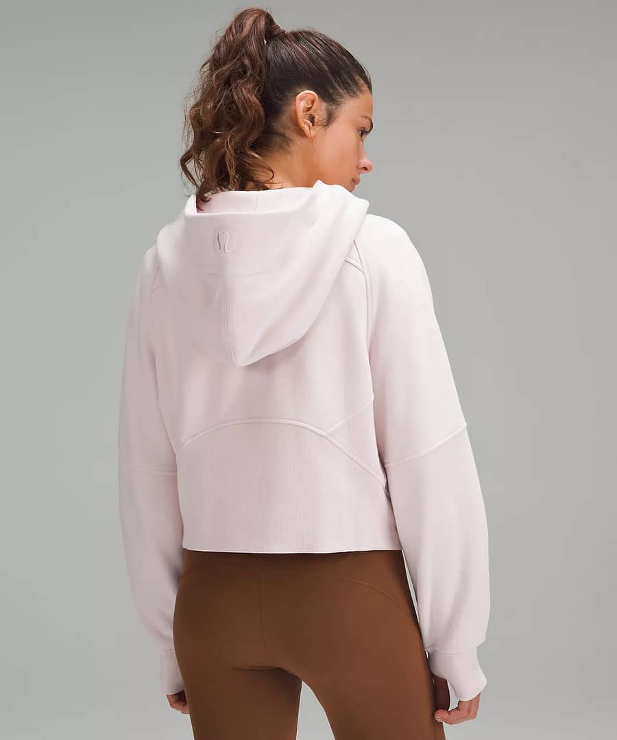 Scuba Oversized Half-Zip Hoodie Flush Pink Strawberrry milkshake 3