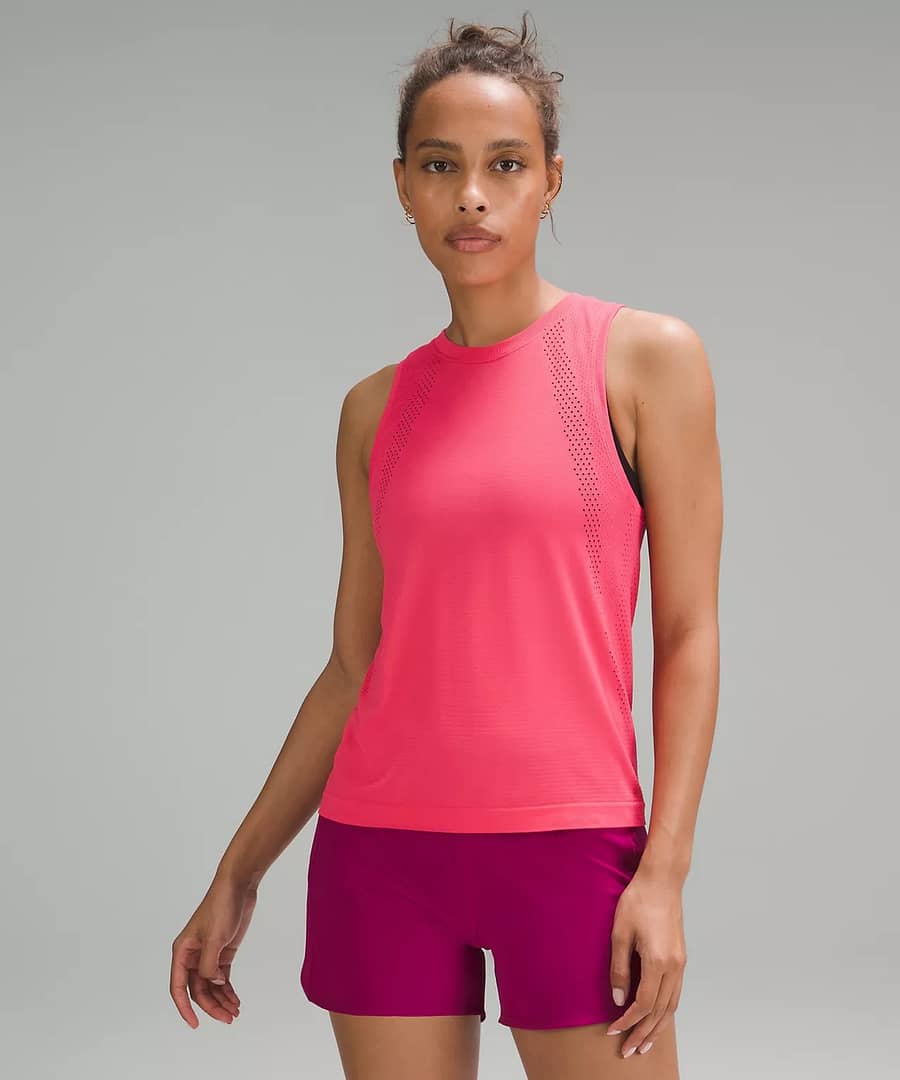 woman in Train to Be Tank Top