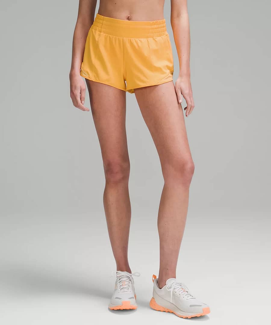 Hotty Hot High-Rise Lined Short 2.5" mango dream