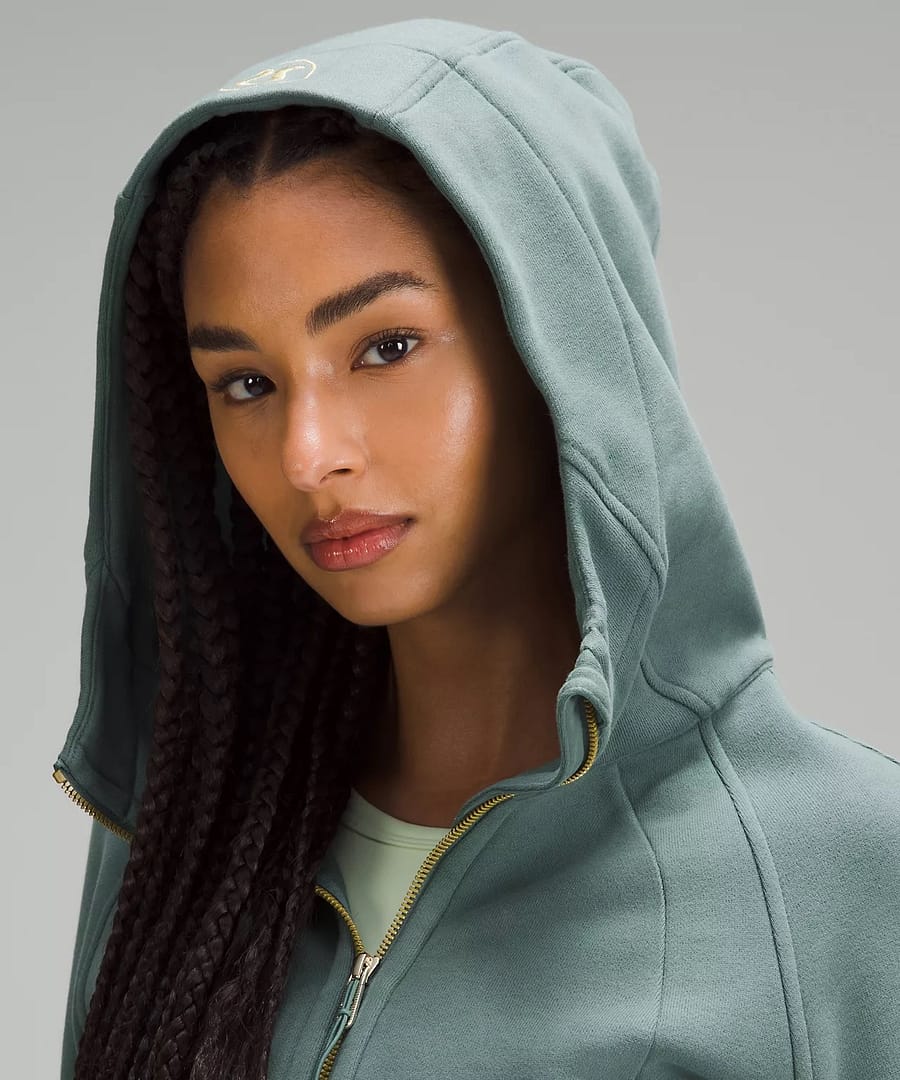 Scuba Full-Zip Hoodie medium green hoodie to pair with back details of lululemon align dress