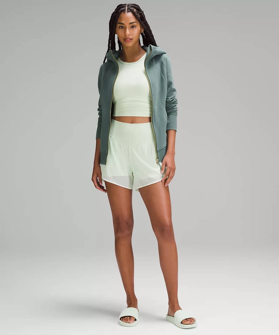 Scuba Full-Zip Hoodie medium forest to pair with back details of lululemon align dress