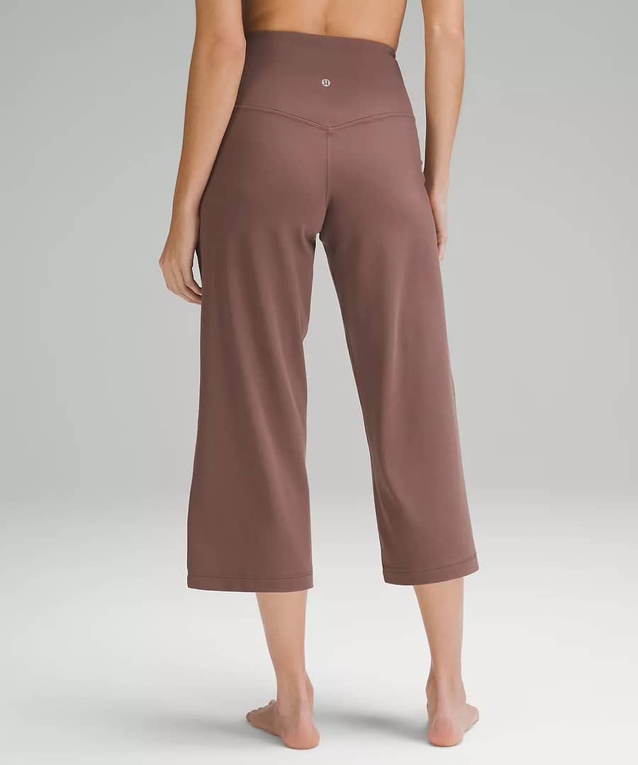 back details of lululemon Align High-Rise Wide-Leg Cropped Pant 23"