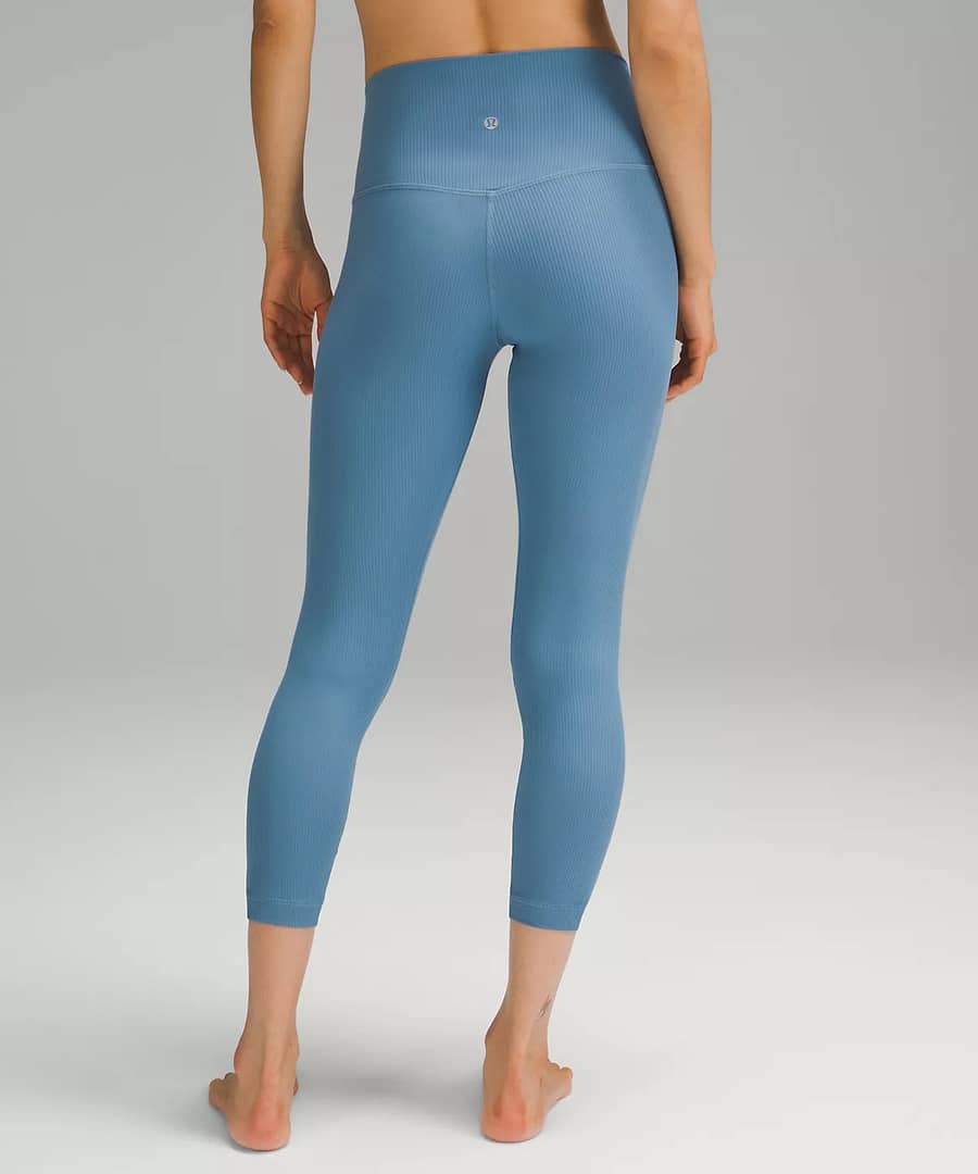 lululemon Align Ribbed High-Rise Crop 23" Utility Blue