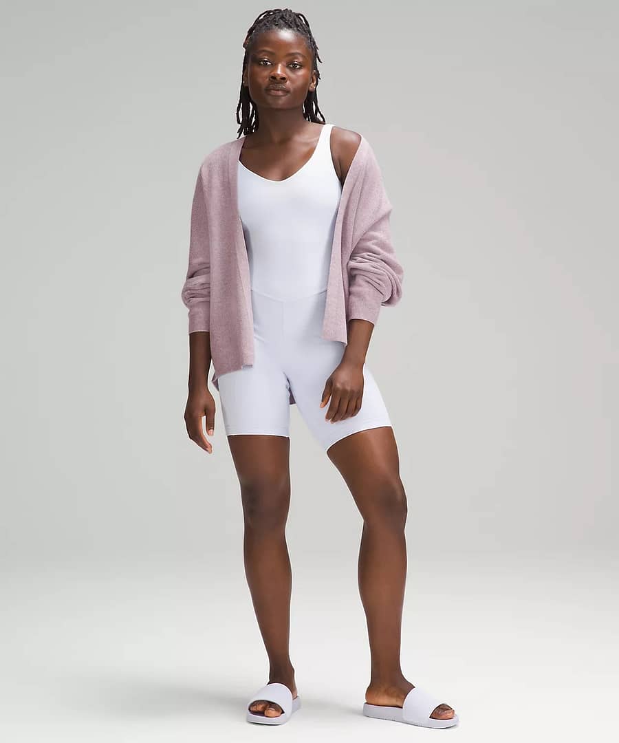 lululemon - Boxy Cotton-Blend Knit Wrap - twilight rose 2