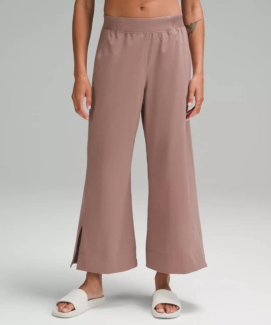 lululemon - Stretch Woven Wide-Leg High-Rise Cropped Pant - twilight rose