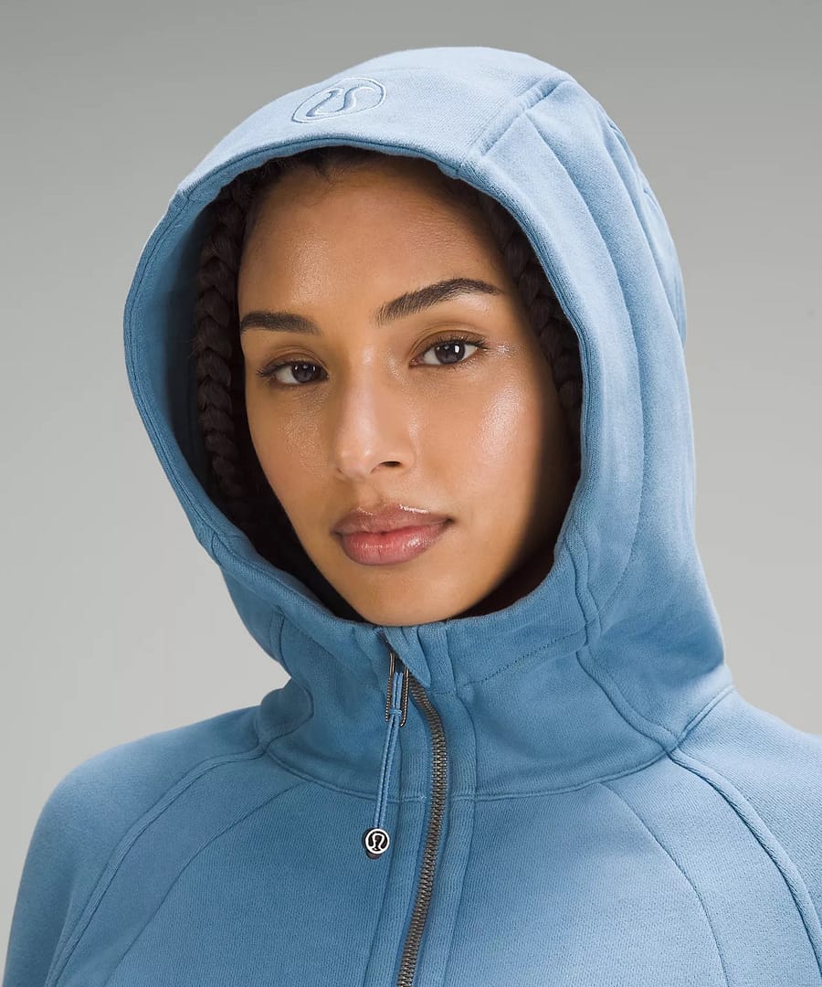 lululemon hoodie - Scuba Full-Zip Hoodie - utility blue Ribbed Softstreme in white cropped Tank Top for Lululemon weekly product drop