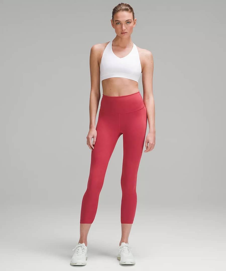 lululemon vintage rose - Wunder Train High-Rise Crop 23" best to pair with the lululemon define jacket