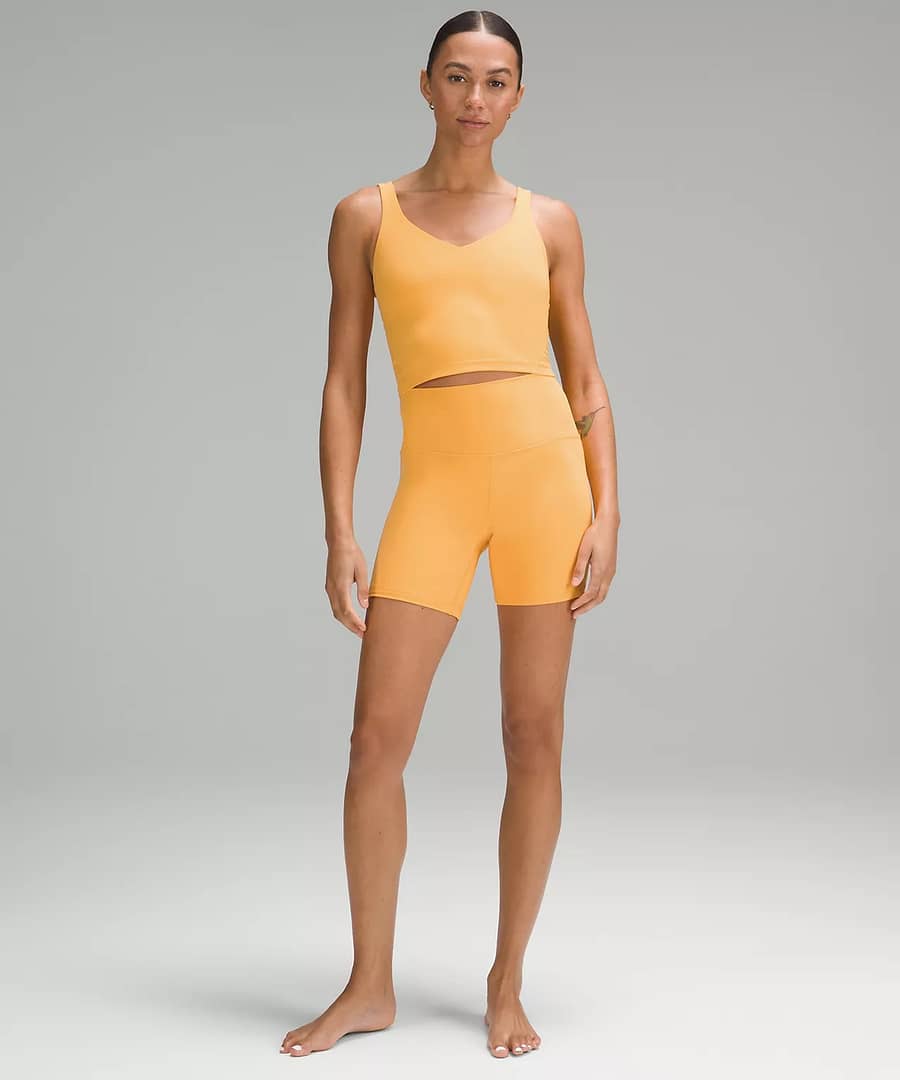 lululemon women's tank top - lululemon Align Tank Top and shorts in mango for Lululemon weekly product drop dream