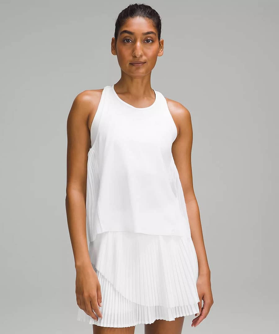 Side Pleats Tennis Tank Top 3