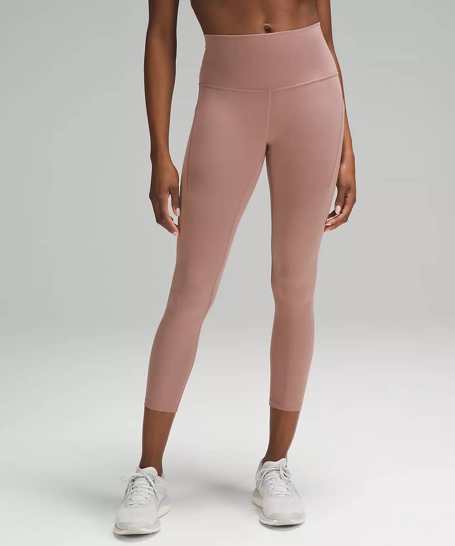 lululemon leggings - Wunder Train High-Rise Tight with Pockets 25" - twilight rose