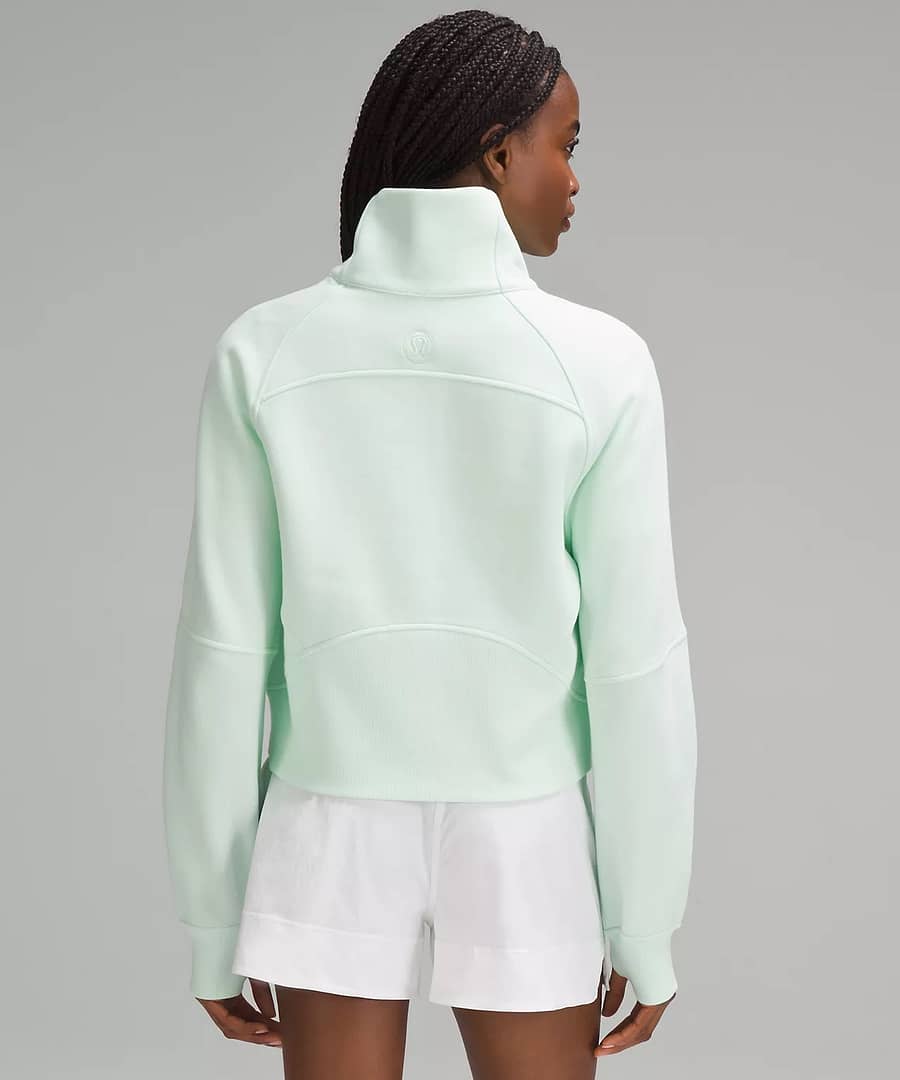 Scuba Oversized Funnel Neck Half Zip - mint moment 3