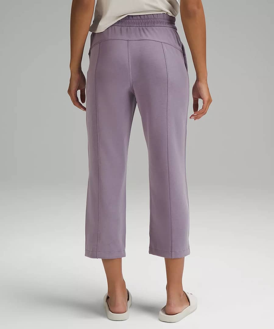 Softstreme High-Rise Straight-Leg Cropped Pant purple ash