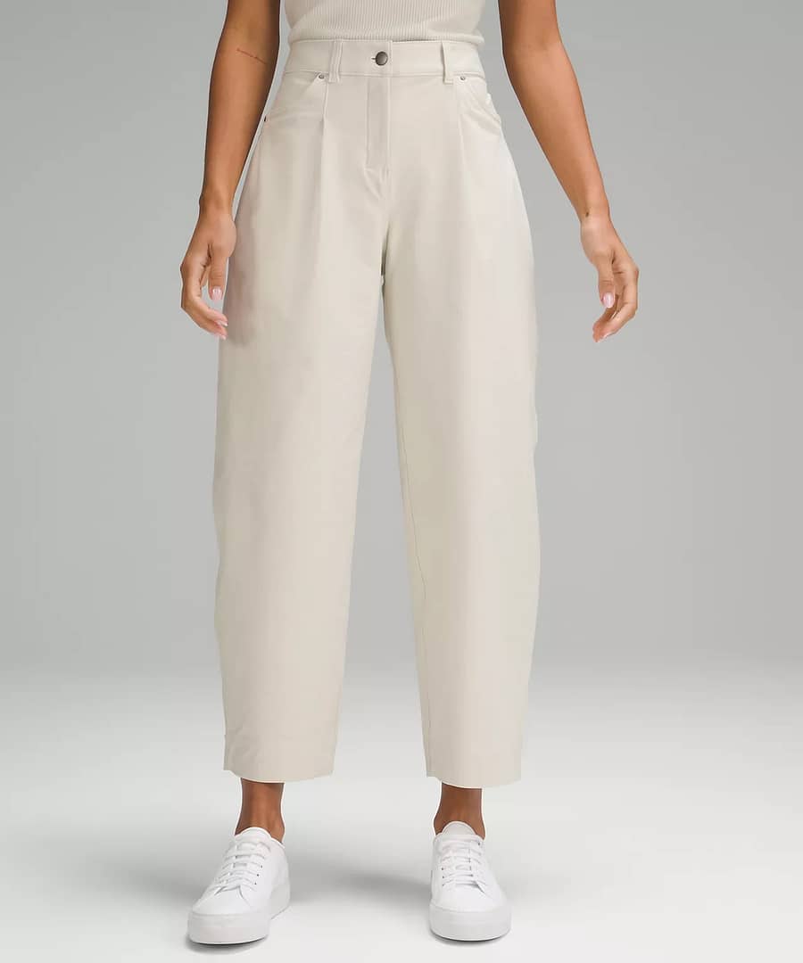 City Sleek Barrel-Leg Pant Full Length Light Utilitech