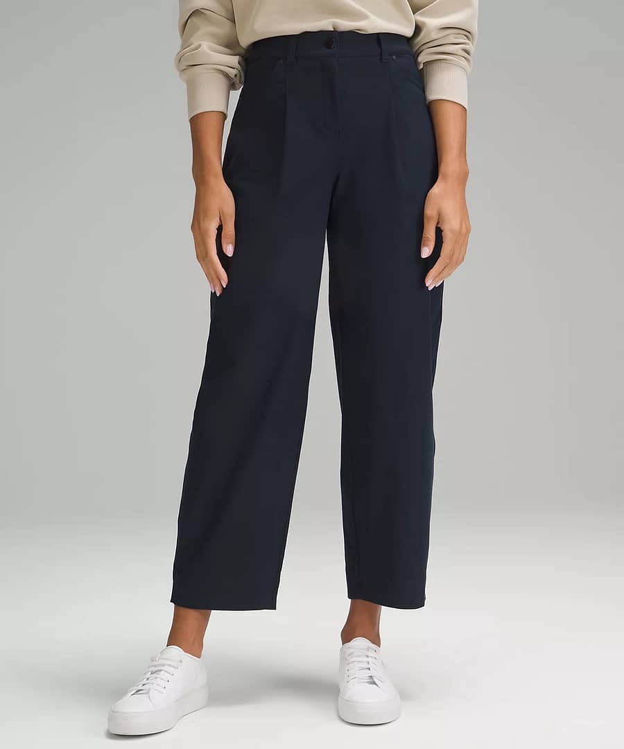 City Sleek Barrel-Leg Pant Full Length Light Utilitech