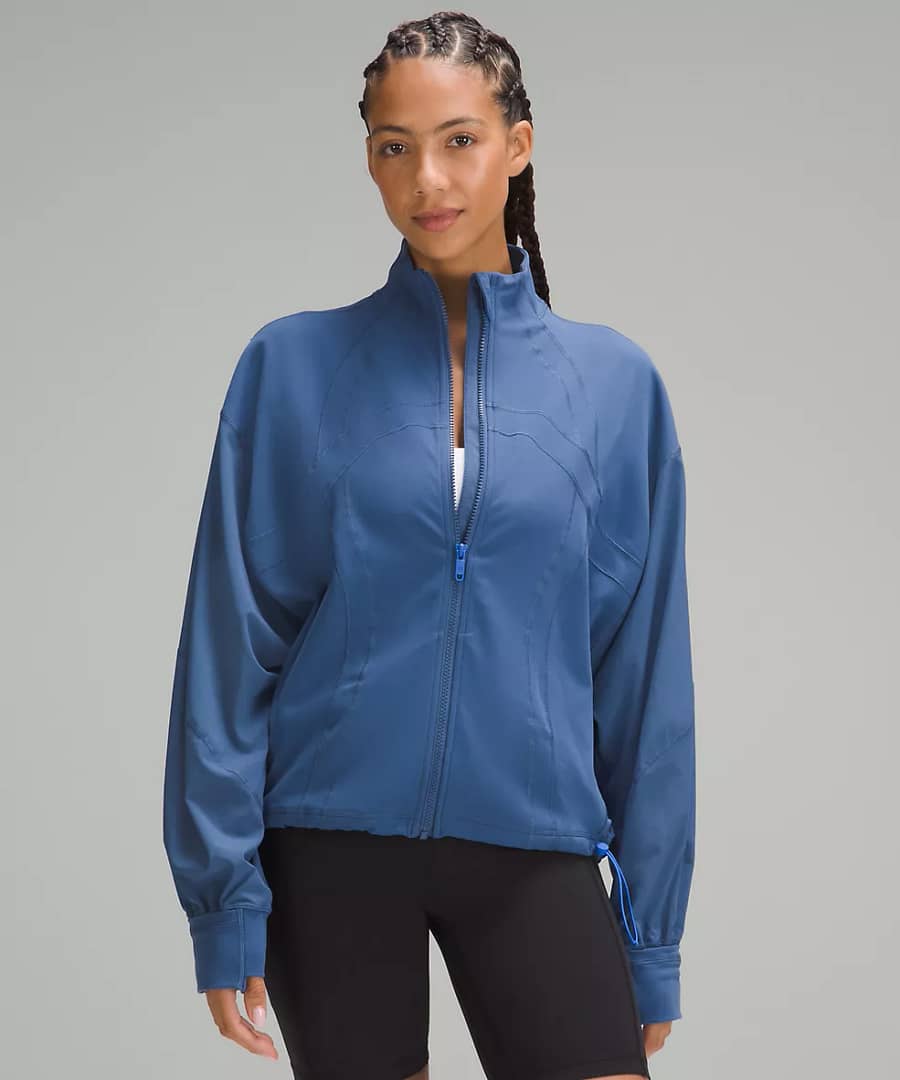 lululemon hooded define jacket in *Luon pitch blue