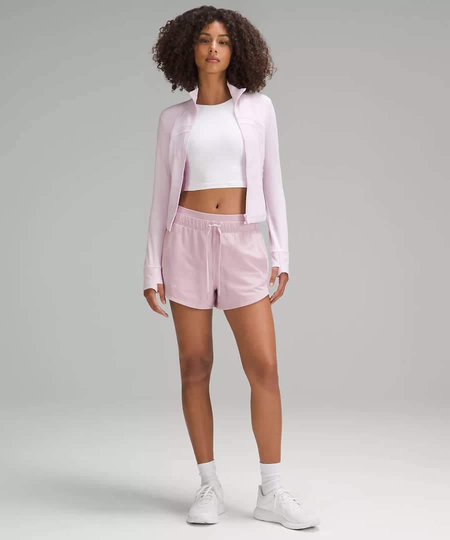 unzipped Define Cropped Jacket Nulu - meadowsweet pink