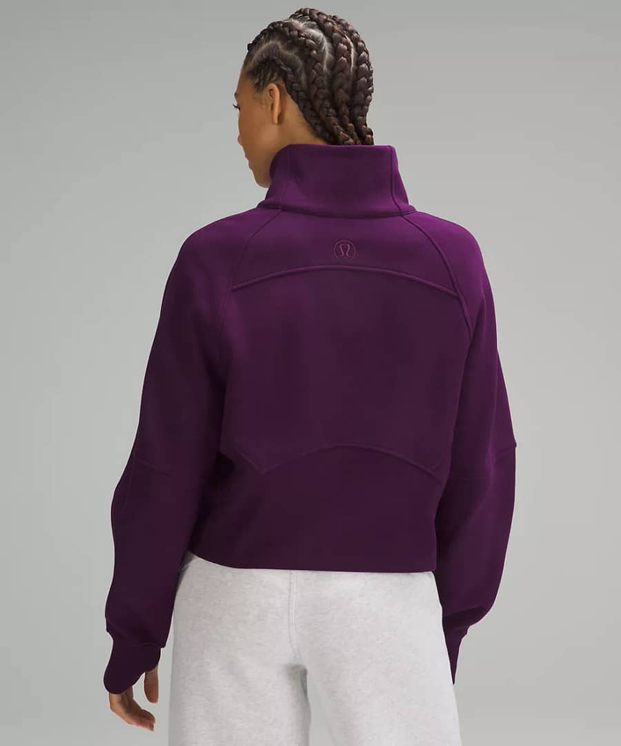 Scuba Oversized Funnel-Neck Half Zip - dramatic magenta
