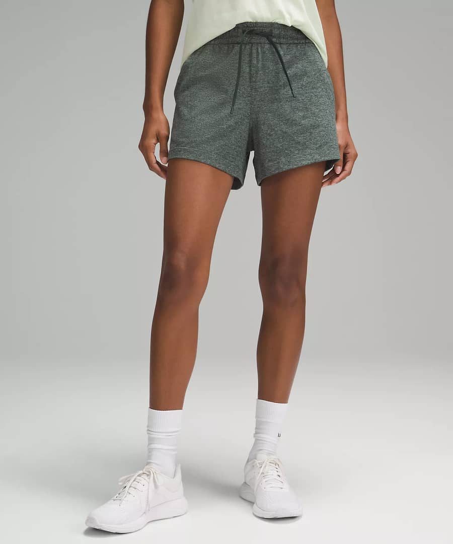 Soft Jersey Relaxed-Fit Mid-Rise Short 4"