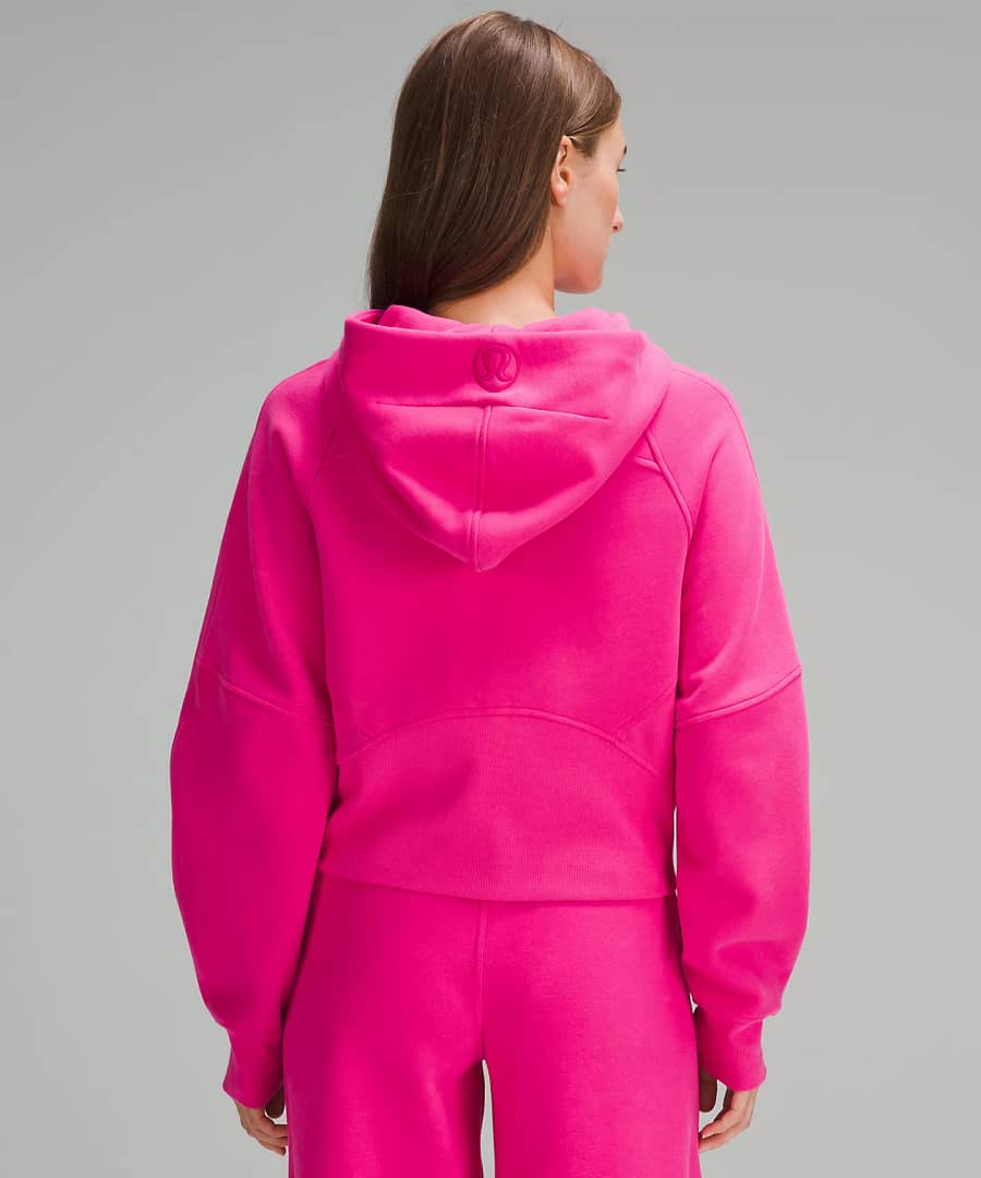 Scuba Oversized Half-Zip Hoodie - sonic pink