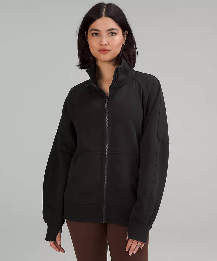 Scuba Oversized Funnel-Neck Full Zip